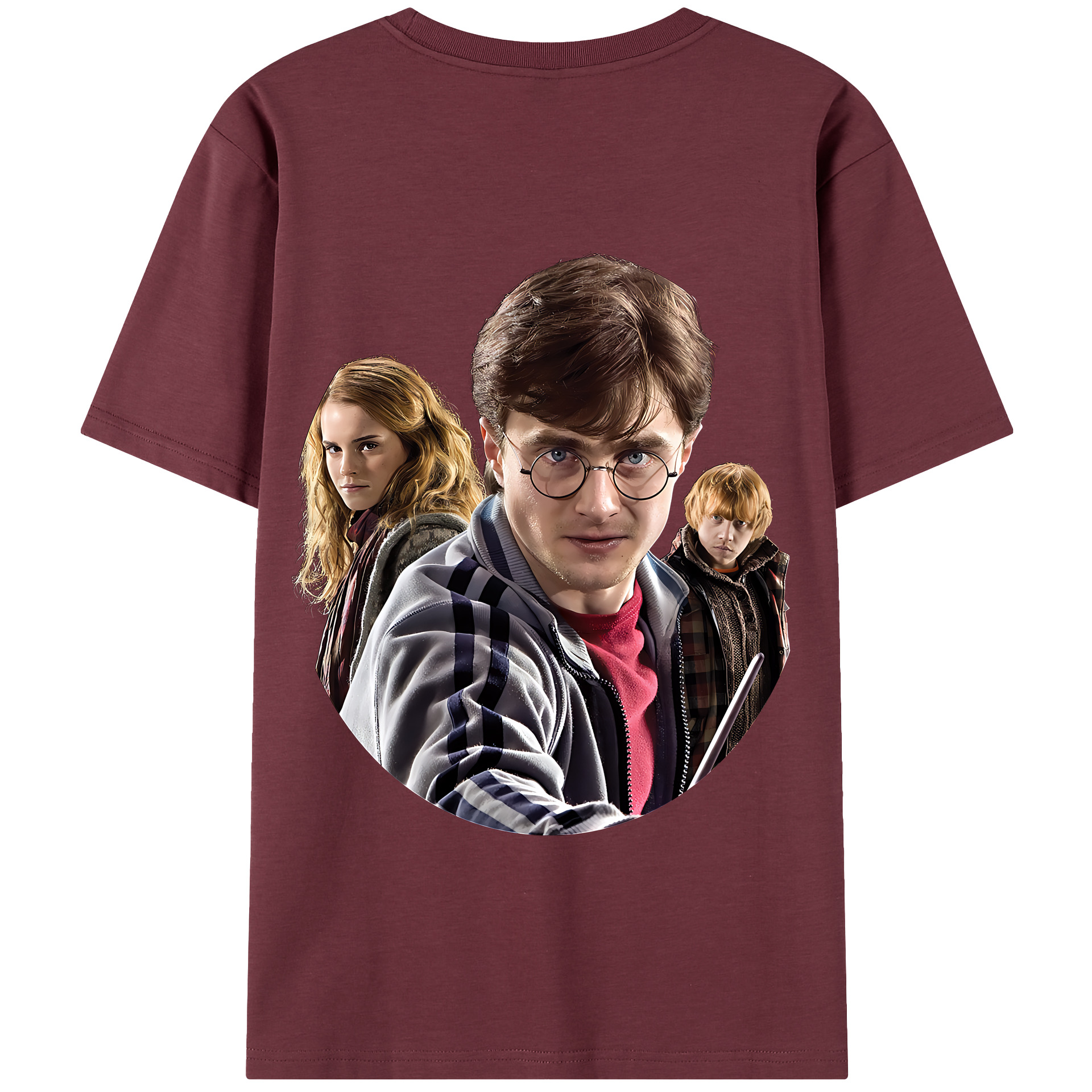 （画像用） Harry Potter ハリー・ポッターシリーズ 綿100％半袖Tシャツ（背面プリント）